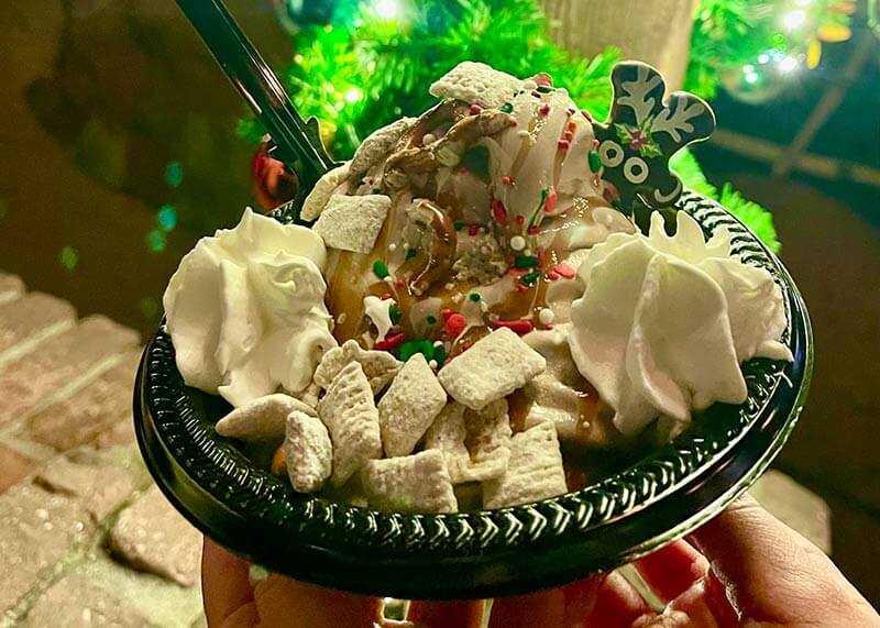 Mickey's Very Merry Christmas Party Food - Reindeer Sundae