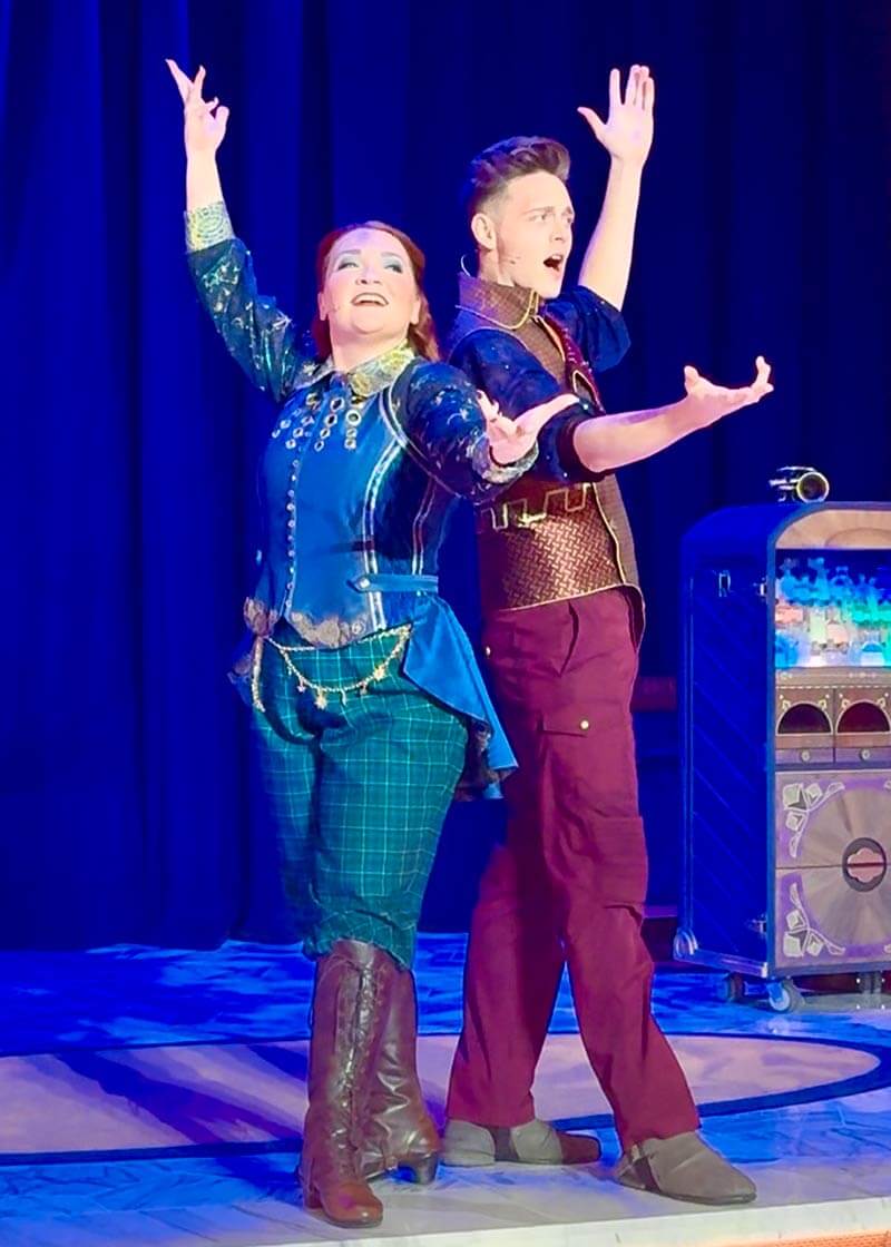 Disney Destiny Cruise Ship - Storytellers Zayah and Gamble