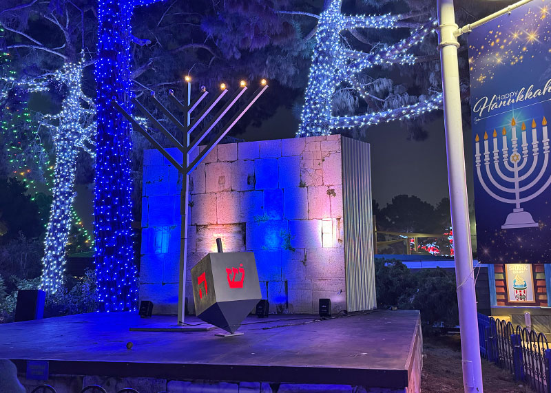 The Jolly Details of the SeaWorld San Diego Christmas Celebration - Menorah