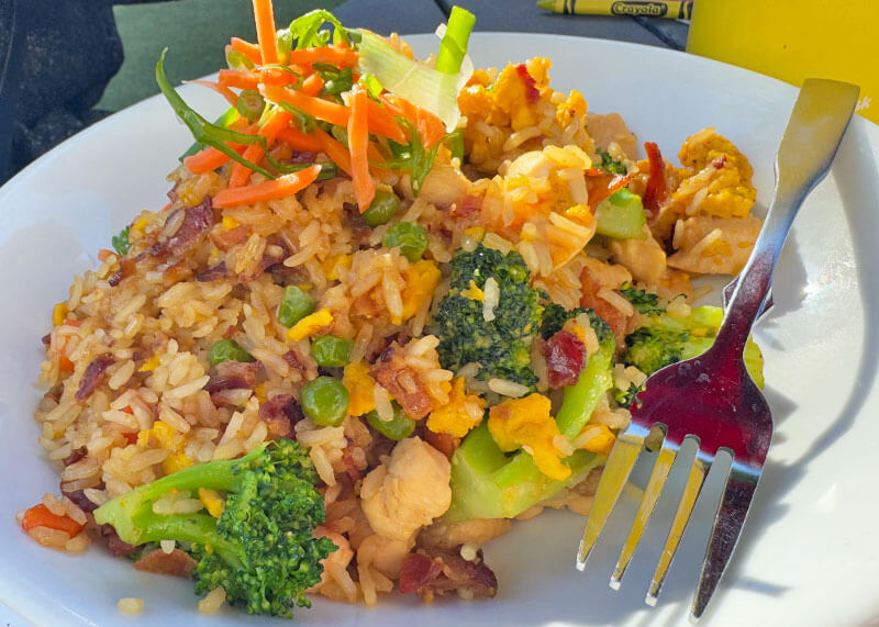 Fried Rice at Splitsville in Downtown Disney