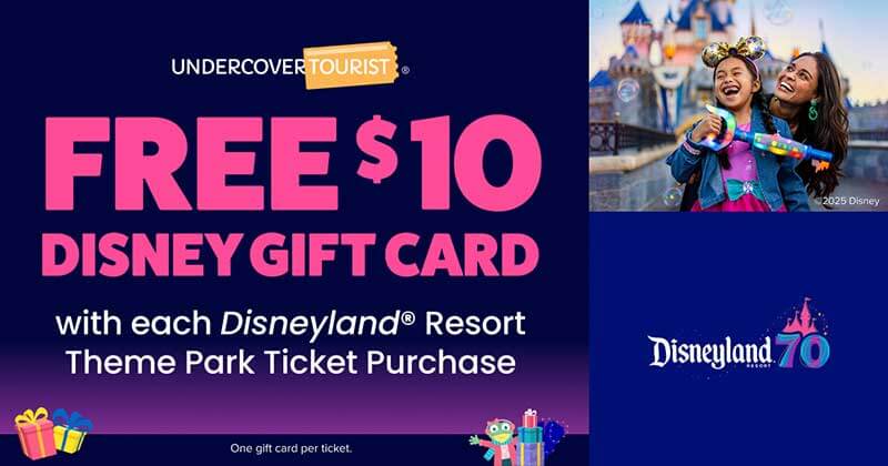 Weekly News Roundup - Free Disney Gift Card per Disneyland Ticket Purchase
