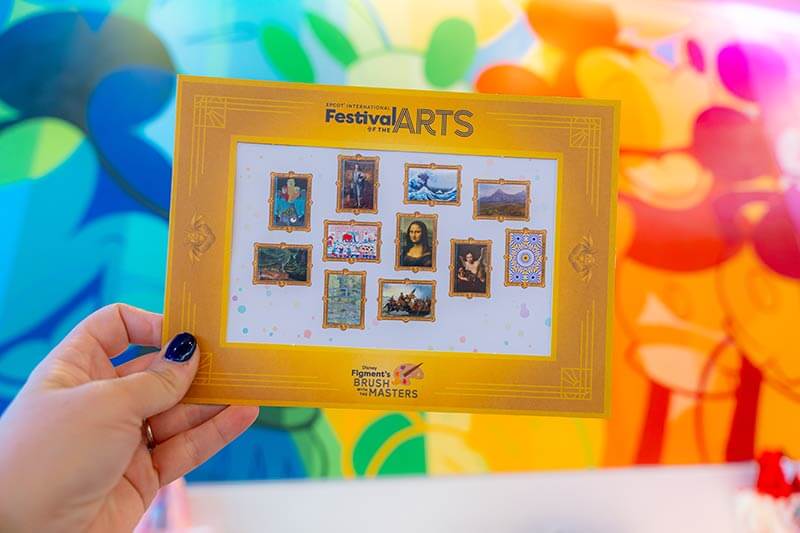 EPCOT International Festival of the Arts — Figment's Brush with the Masters scavenger hunt