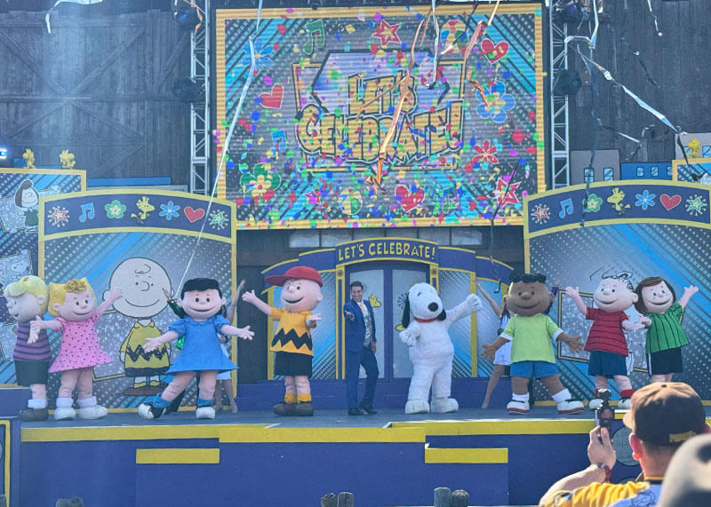 Everything to Know About PEANUTS Celebration at Knott's Berry Farm - Let's Celebrate! show