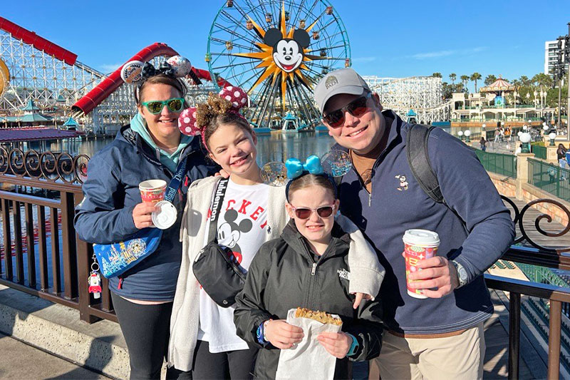 Rope Drop Disney California Adventure- Family in DCA in morning