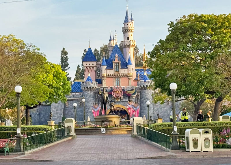 Strategies to Rope Drop Disneyland Park - Sleeping Beauty Castle before rope drop
