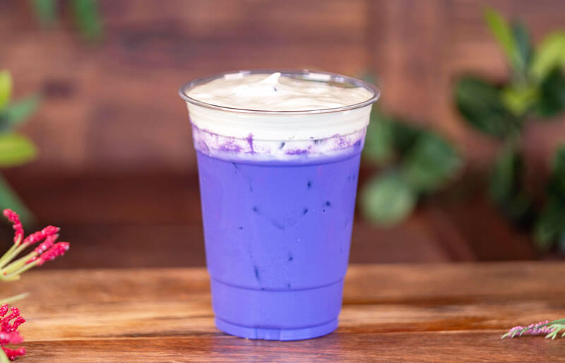 The Full List of Disney California Adventure Food and Wine Festival Menus - Ube Matcha Latte