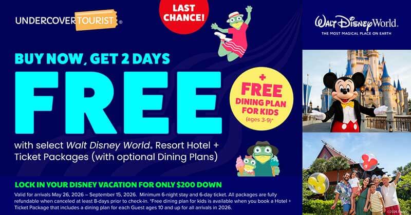 Weekly News Roundup - Last Chance on Disney World 2 Days Free Vacation Package Offer