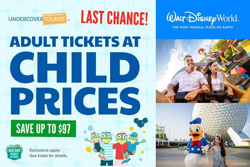 Weekly News Roundup - Last Chance: Disney World Adult Tickets at Child Prices