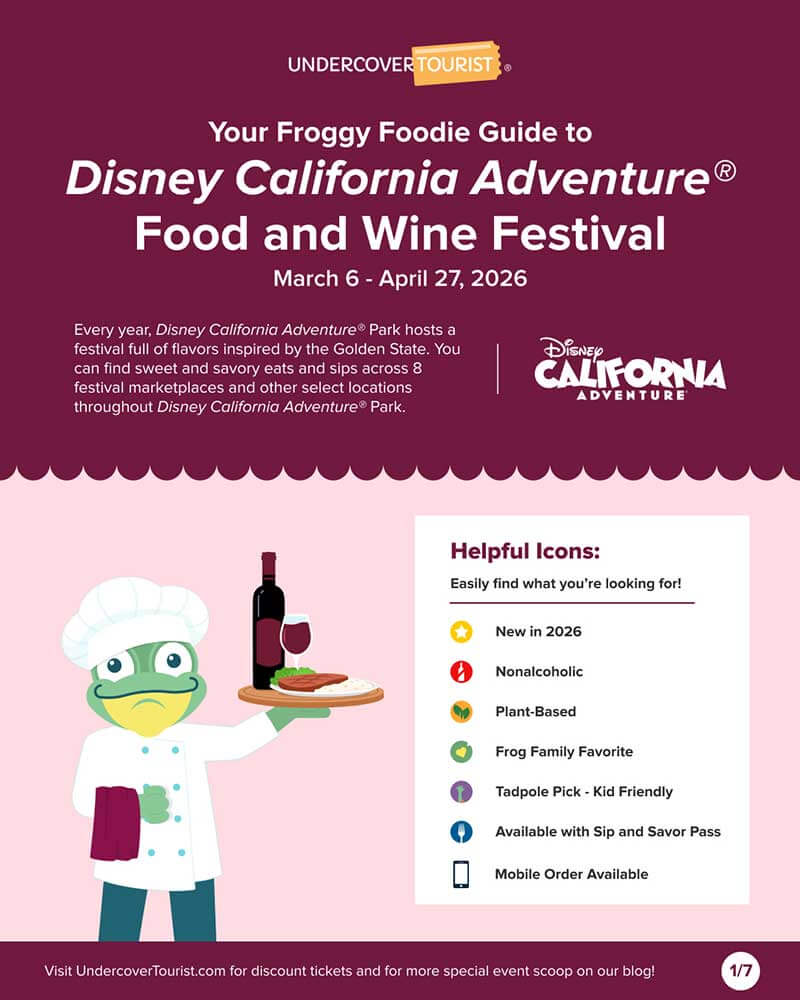 The Full List of 2026 Disney California Adventure Food and Wine Festival Menus - Downloadable menus