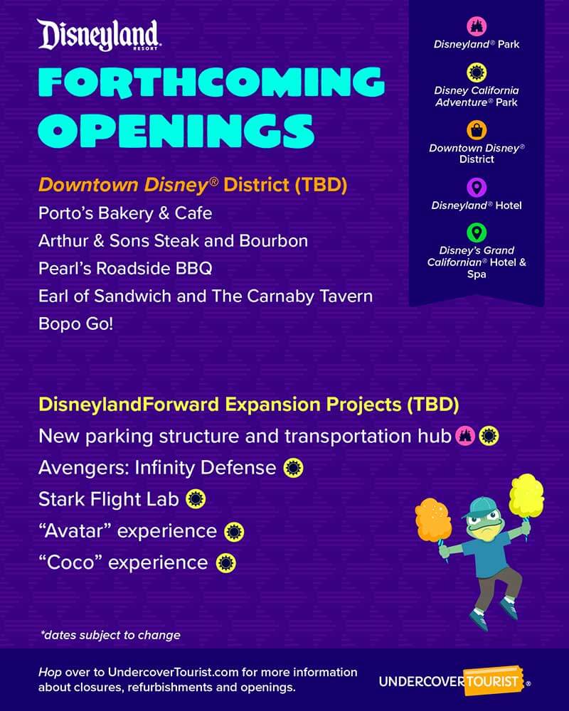 What's Coming to Disneyland - Forthcoming Openings