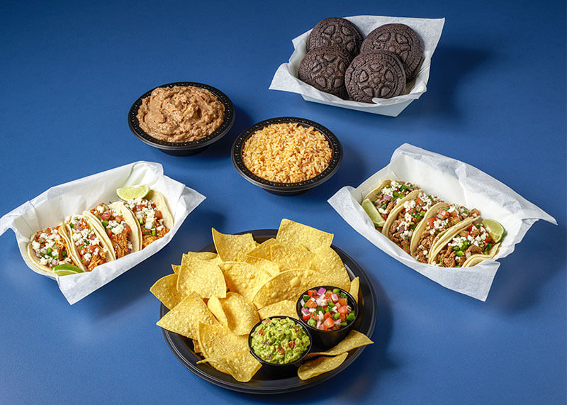 Family meal food from Cocina Mexicana Universal Studios Hollywood Mega Movie Summer