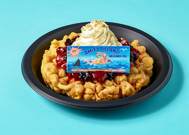 Jaws Funnel Cake from Hollywood & Dine