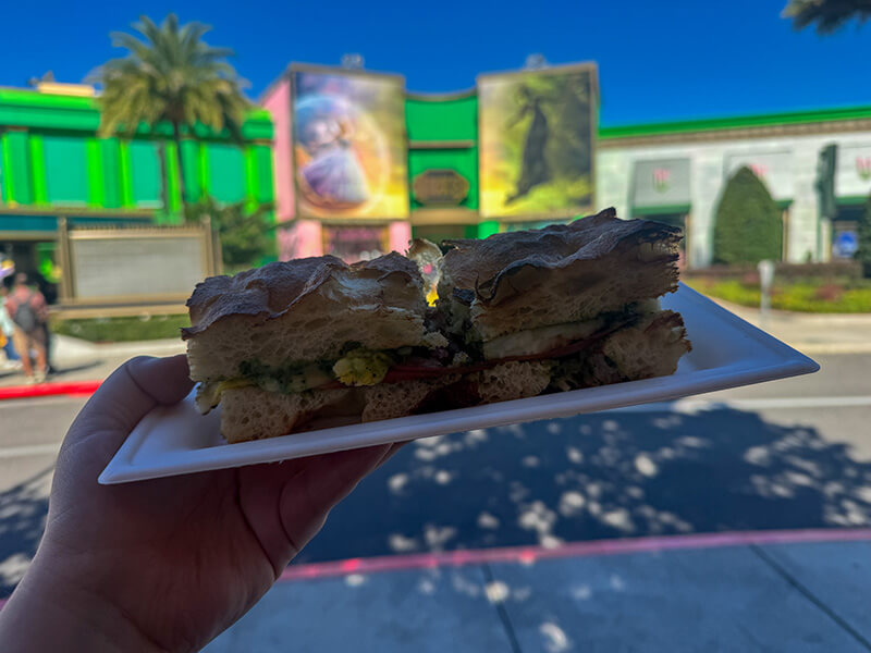 Cheap Food at Universal Orlando - Emerald City Focaccia