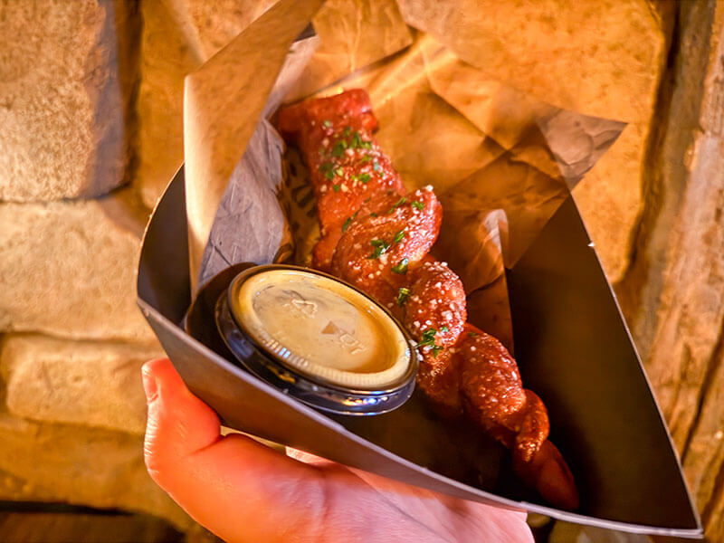 Cheap Food at Universal Orlando - Hunter's Garlic Stake