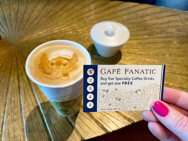 Disney Magic Restaurants - Cafe Fanatic punch card