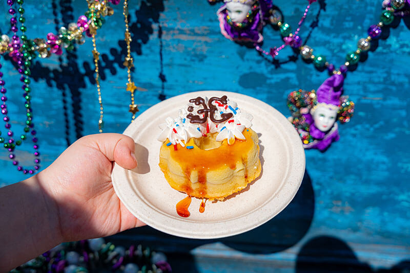 Universal Mardi Gras Food - Coconut Flancocho