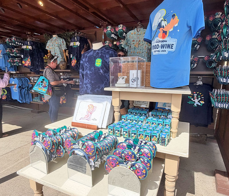 Our Guide to the Disney California Adventure Food & Wine Festival - 2026 merch