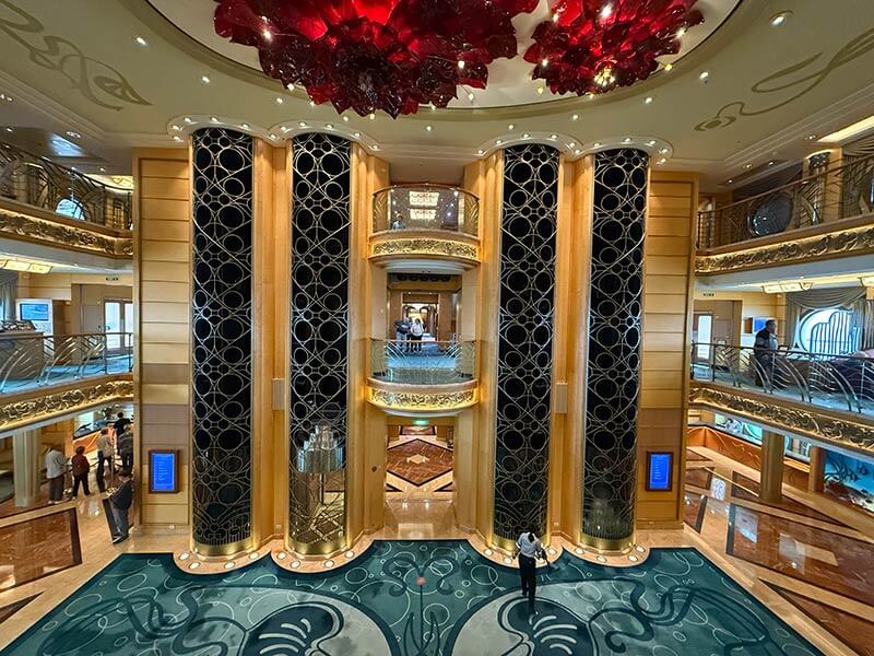 Disney Wonder - View of the ship's atrium