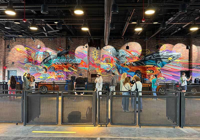 Fast and Furious Hollywood Drift - Loading Station Mural