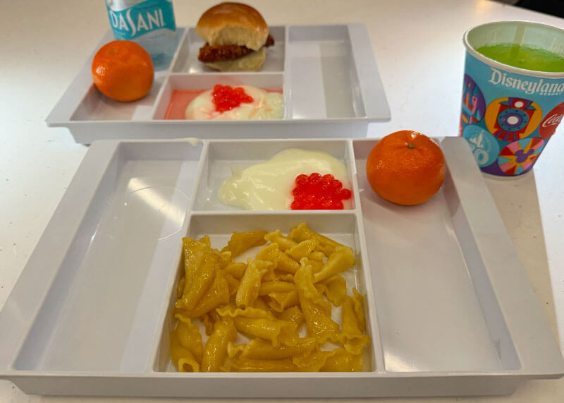 Top Disneyland Kids Menus - Buttered Noodles and not-so-little-chicken sandwich at Pym Test Kitchen