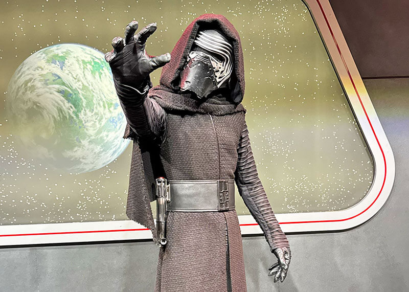 Our Galactic Guide to Star Wars: Galaxy’s Edge at Disneyland - Kylo Ren in Tomorrowland