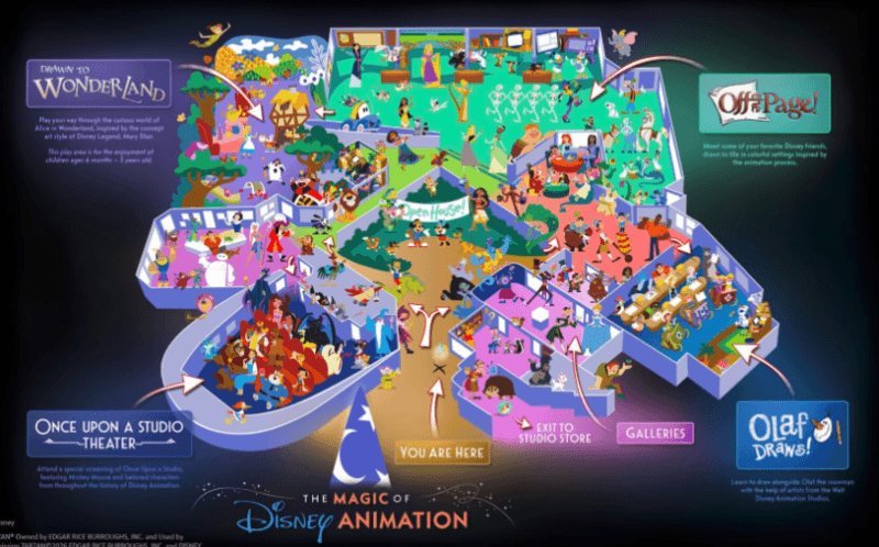 The Magic of Disney Animation layout
