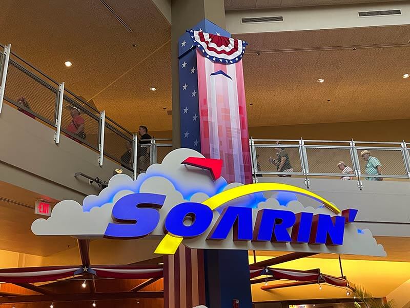 The Secret History of Disney Rides: Soarin' - Soarin' entrance sign