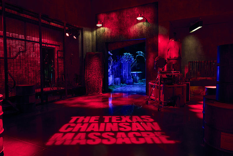 Entrance to The Texas Chainsaw Massacre Haunted House at Universal Horror Unleashed