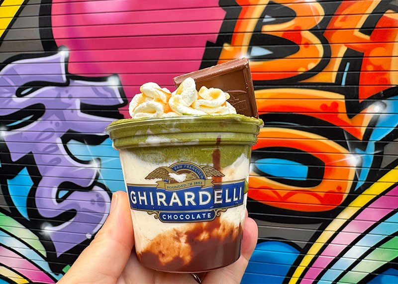 Mini Dubai Style Chocolate Sundae at Ghirardelli in DCA