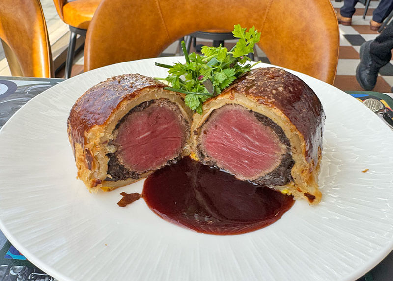 Beef Wellington from the Carnaby at Downtown Disney