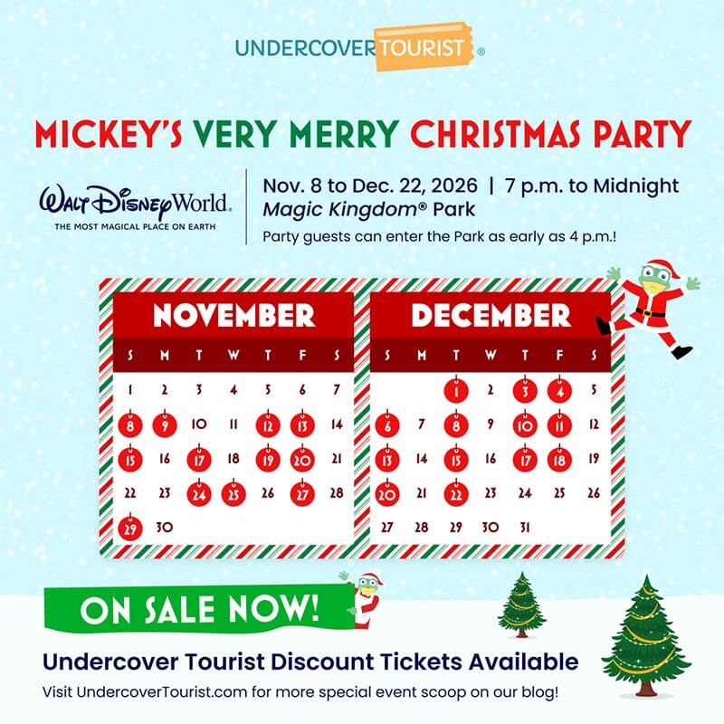 When Is Mickey's Very Merry Christmas Party 2026