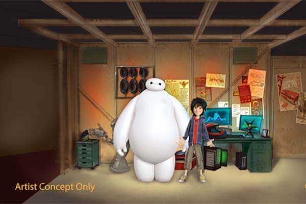 Baymax at Hiro's Workshop