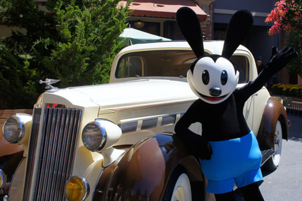 Oswald the Lucky Rabbit on Buena Vista Street