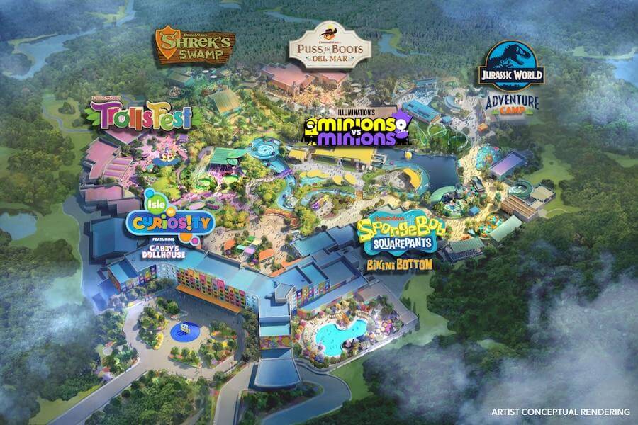 Universal Kids Resort Map
