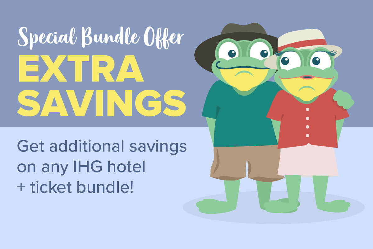EXTRA savings on any IHG hotel + ticket bundle!